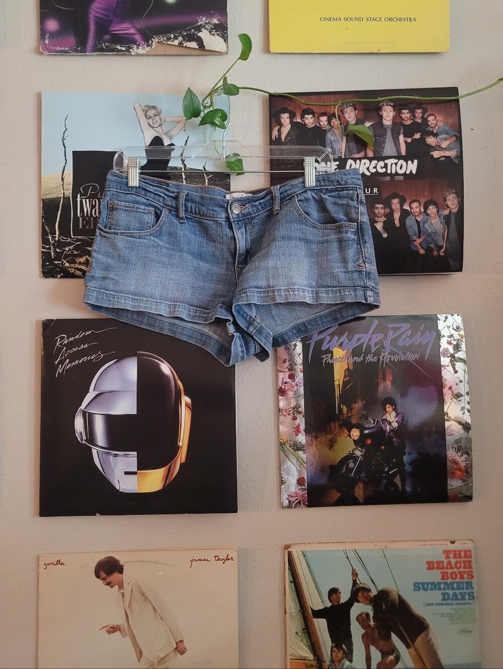Abercrombie Denim Blue Low-Rise Short Shorts